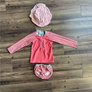 Pehr Baby Swim Rash Guard & Bloomer and Bucket Hat